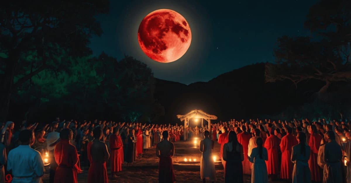 Red ring around the moon spiritual meaning