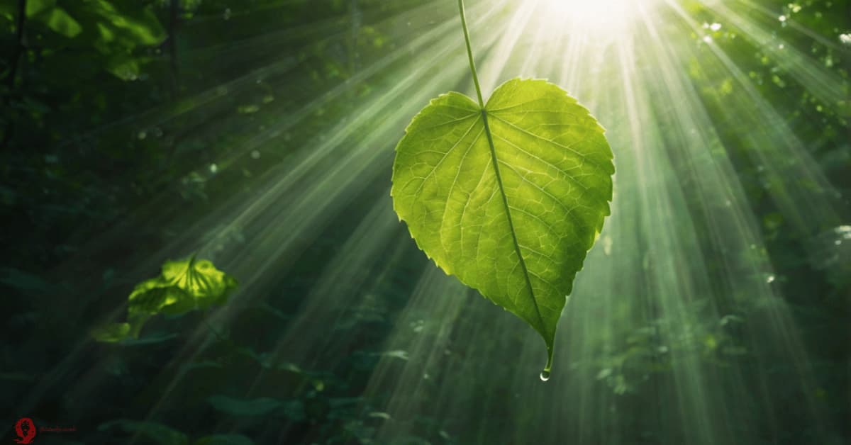 Spiritual meaning of a leaf falling on you